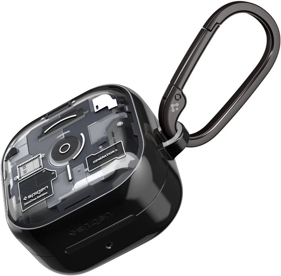 Dėklas Spigen Ultra Hybrid Samsung Galaxy BUDS 4 / 4 PRO ZERO ONE juodos spalvos