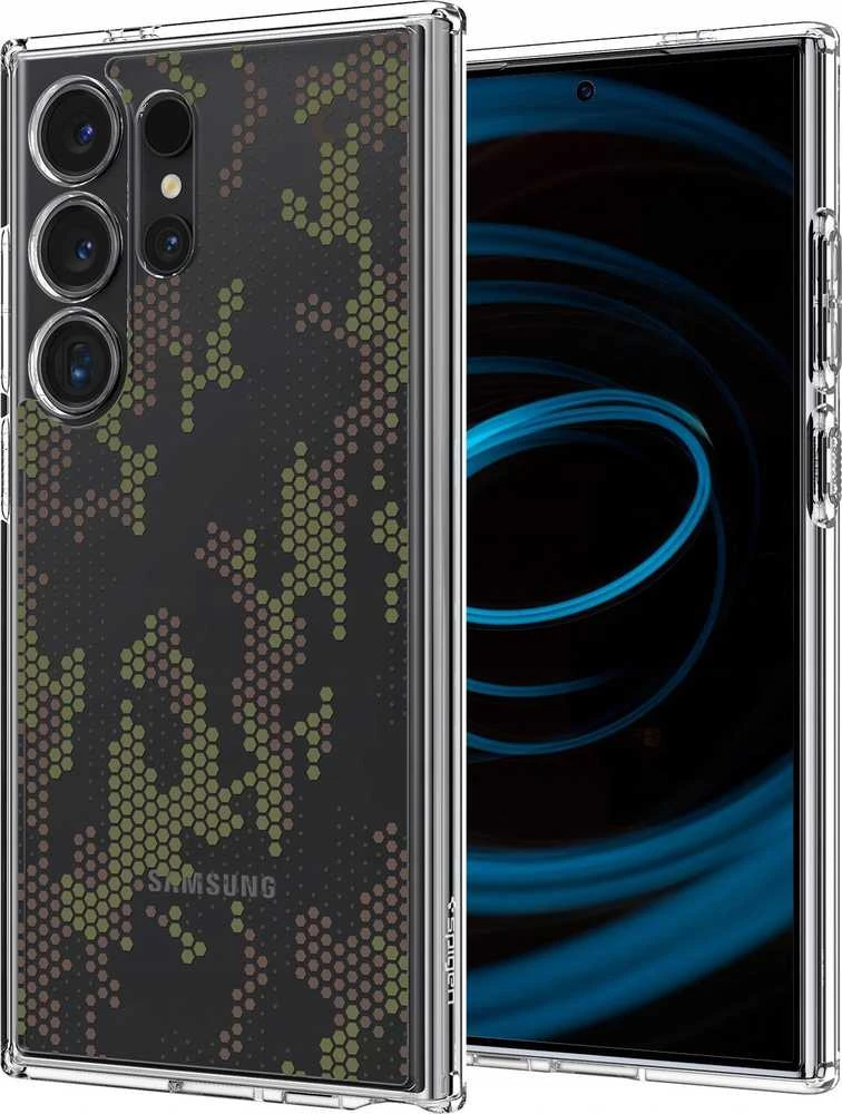 Dėklas Spigen Ultra Hybrid, digital camo - Samsung Galaxy S24 Ultra