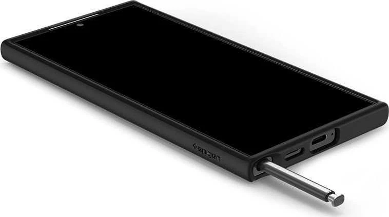 Samsung Galaxy S24 Ultra Spigen Ultra Hybrid Crystal Frost dėklas telefonui juodos spalvos