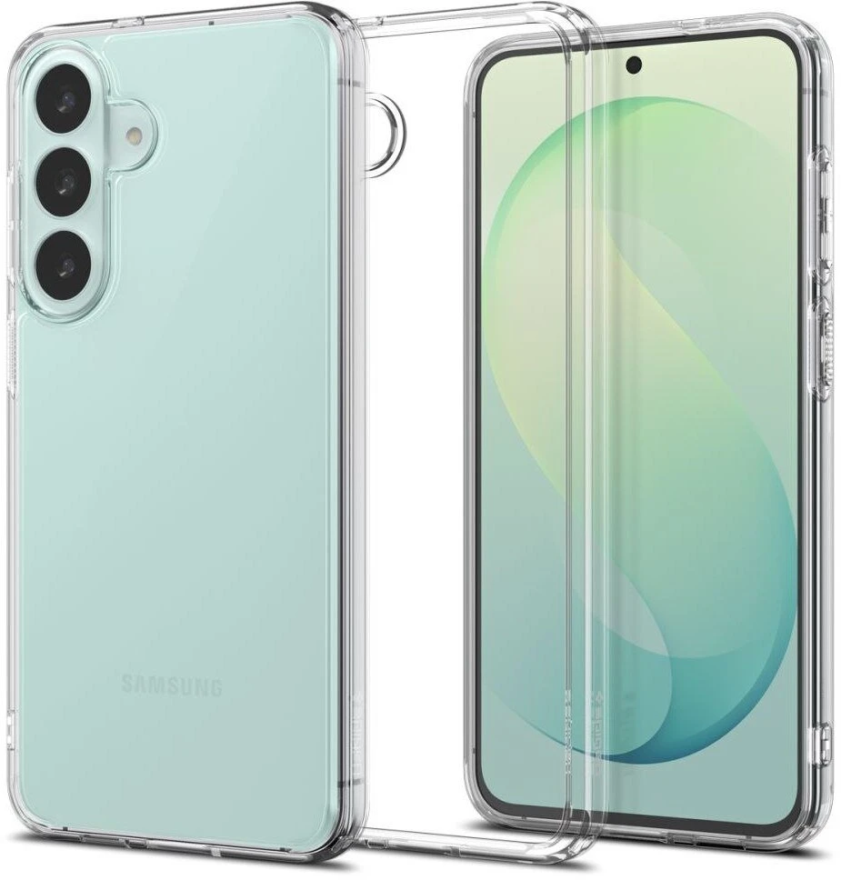 „Spigen Ultra Hybrid“ dėklas, skirtas „Samsung Galaxy S26 FE“, visiškai permatomas