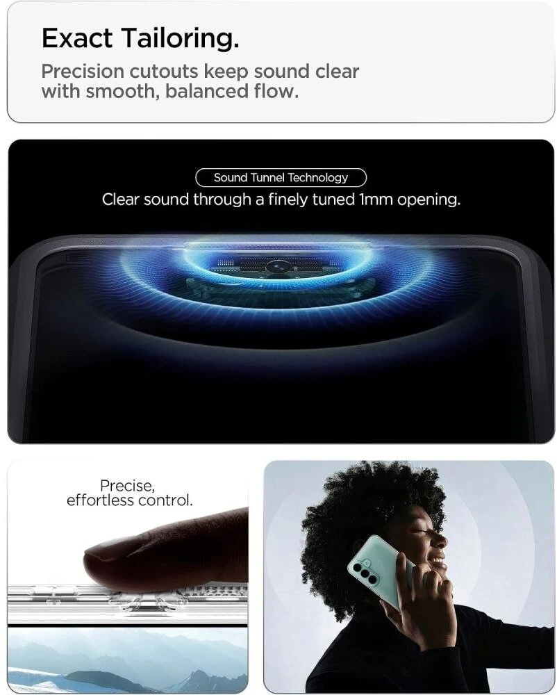 „Spigen Ultra Hybrid“ dėklas, skirtas „Samsung Galaxy S26 FE“, visiškai permatomas