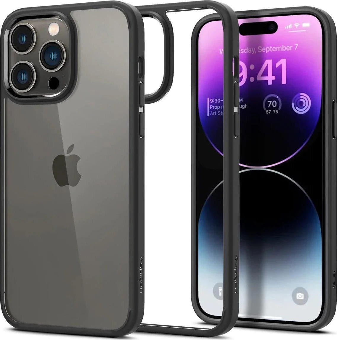 Spigen Ultra Hybrid dėklas skirtas Apple iPhone 14 Pro, spalva - Matte Black