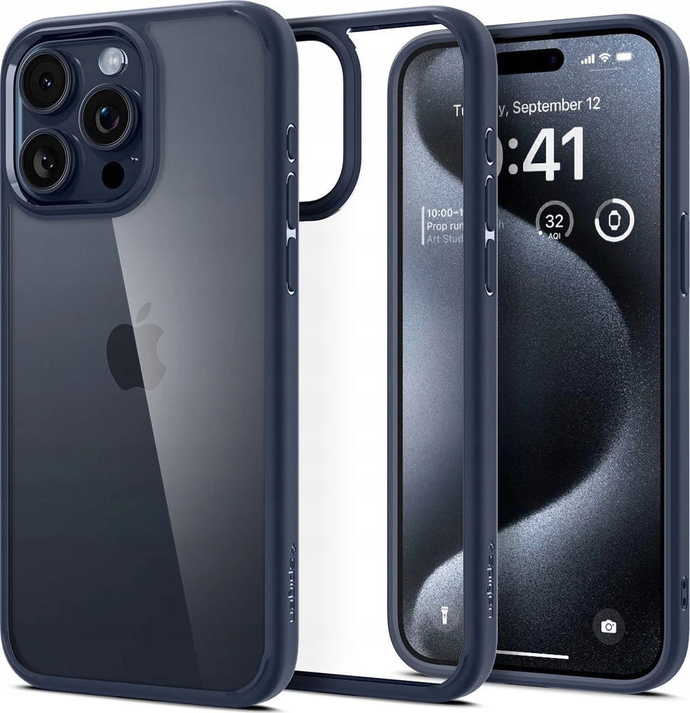 Spigen dėklas ULTRA HYBRID skirtas Apple iPhone 16 Pro Max navy mėlynas