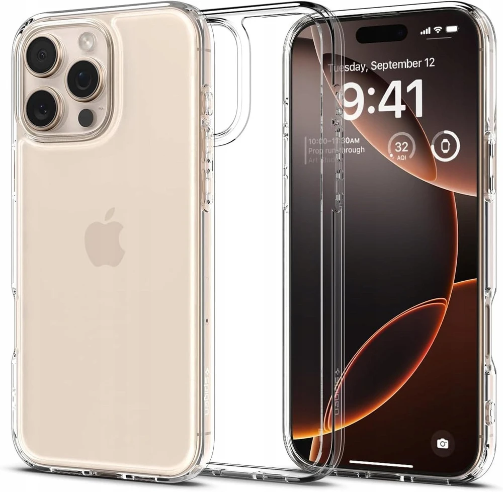 Spigen Ultra Hybrid dėklas skirtas Apple iPhone 17 – skaidrus