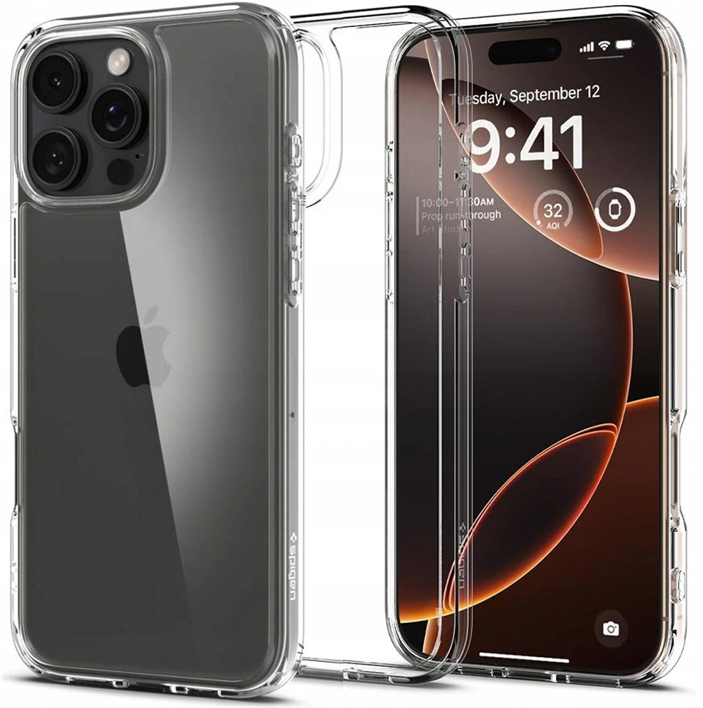 Spigen Ultra Hybrid dėklas skirtas Apple iPhone 17 – skaidrus