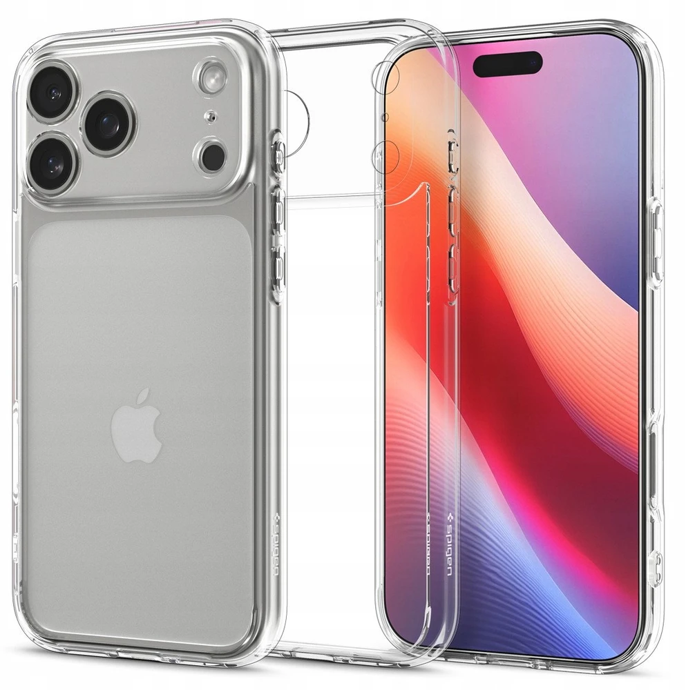 Dėklas „Spigen Ultra Hybrid“, krištolo skaidrumo – „iPhone 17 Pro Max“