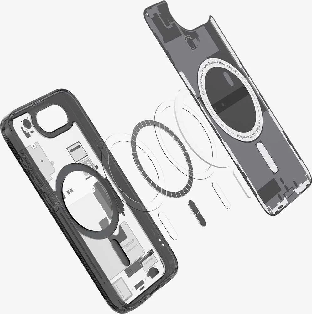 „Spigen Ultra Hybrid MagSafe“ dėklas, skirtas „iPhone 16e / 17e Zero One“ - Juodas