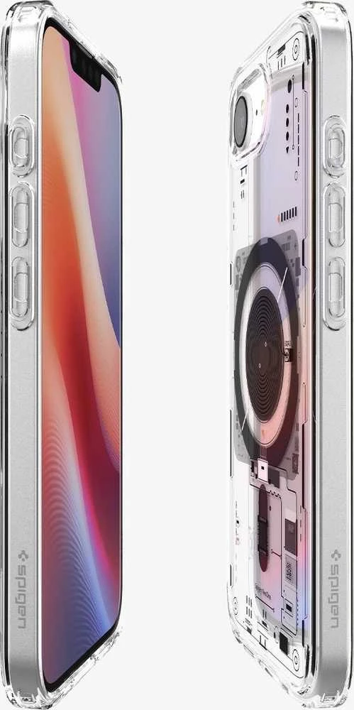Spigen itin hibridinis „MagSafe“ dėklas, skirtas „iPhone 16e“ / „17e Neo One“ – skaidrus