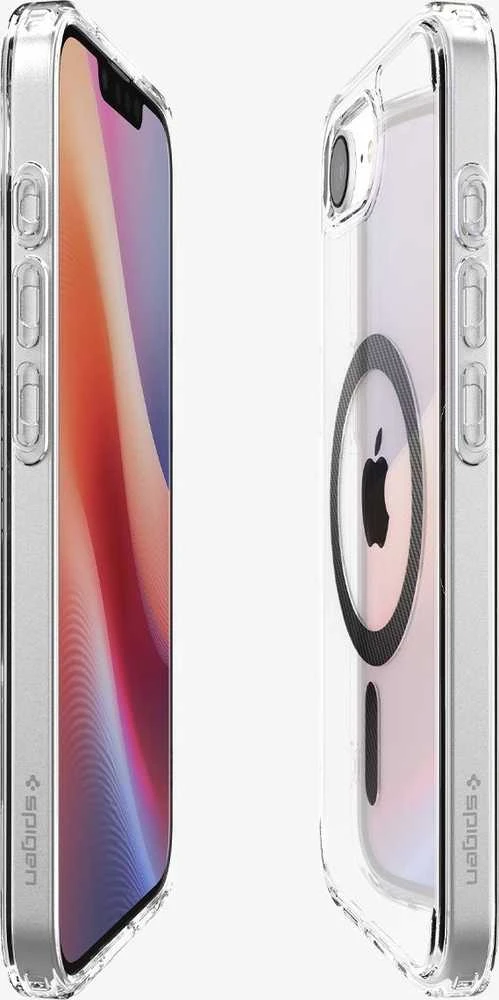„Spigen Ultra Hybrid MagSafe“ dėklas, skirtas „iPhone 16e“ / „17e“ iš anglies pluošto – skaidrus