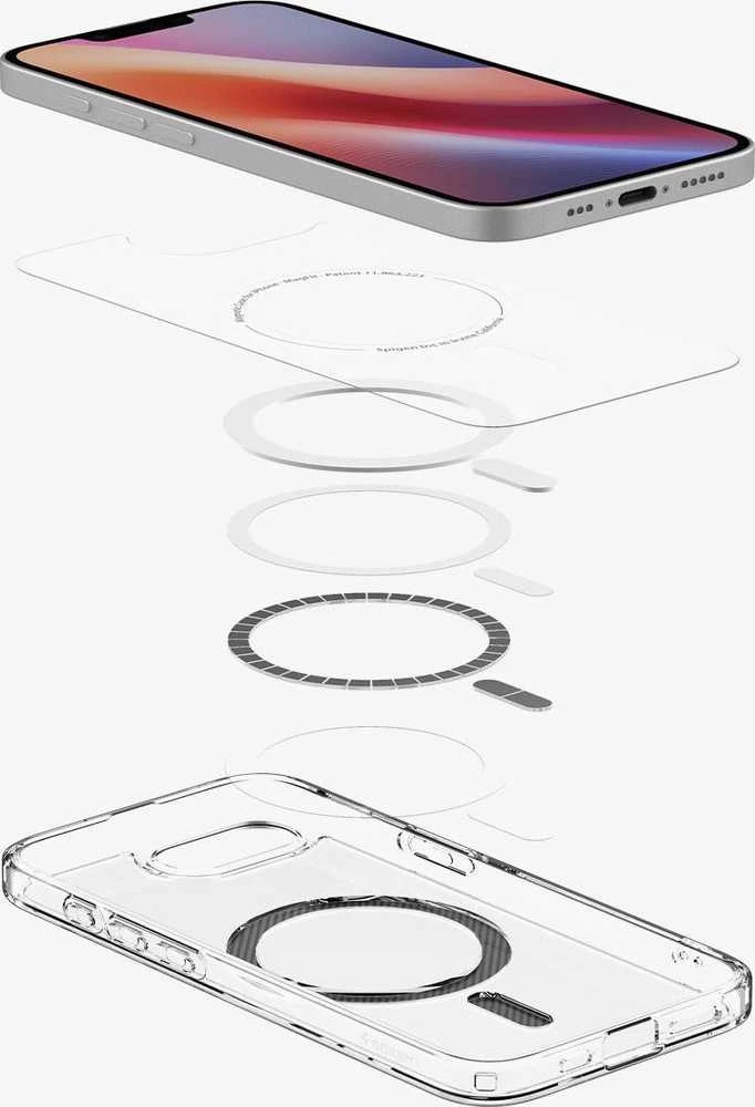 „Spigen Ultra Hybrid MagSafe“ dėklas, skirtas „iPhone 16e“ / „17e“ iš anglies pluošto – skaidrus