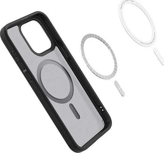 Spigen Ultra Hybrid (MagFit) dėklas skirtas Apple iPhone 15 Pro Max, spalva - Frost Black
