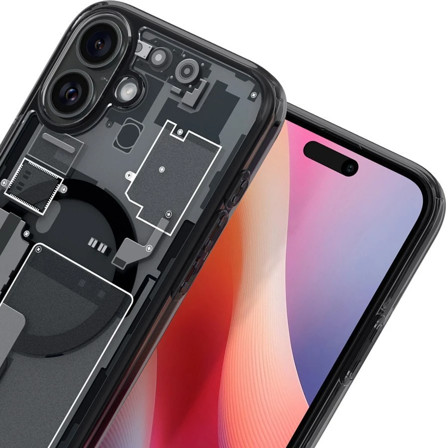 Spigen Ultra Hybrid MagSafe Zero One Apple iPhone 16 – dėklas telefonui pilkos spalvos