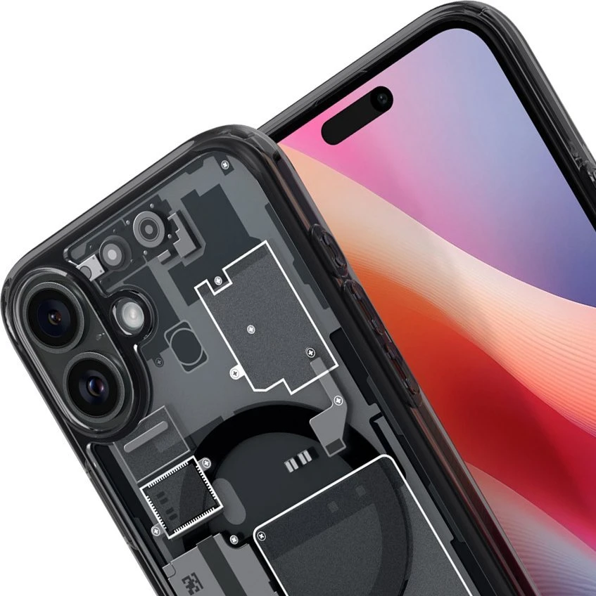 Spigen Ultra Hybrid MagSafe Zero One Apple iPhone 16 – dėklas telefonui pilkos spalvos