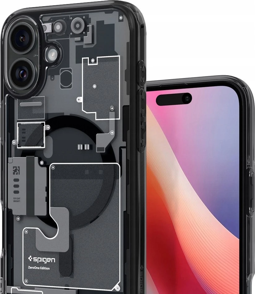 Spigen Ultra Hybrid MagSafe Zero One Apple iPhone 16 – dėklas telefonui pilkos spalvos