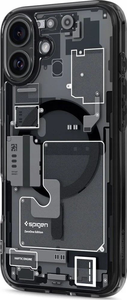 Spigen Ultra Hybrid MagSafe Zero One Apple iPhone 16 – dėklas telefonui pilkos spalvos