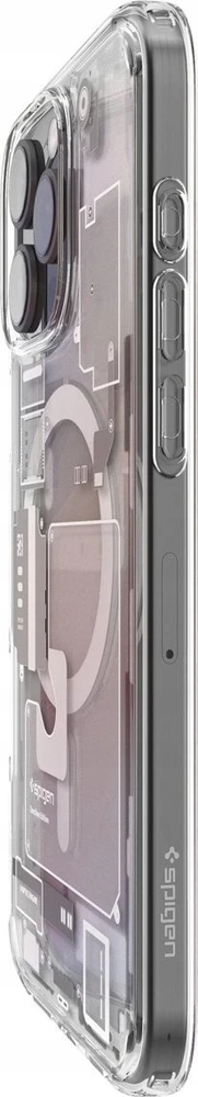Dėklas „Spigen Ultra Hybrid MagSafe“, natūralaus titano spalvos – „Apple iPhone 16 Pro“