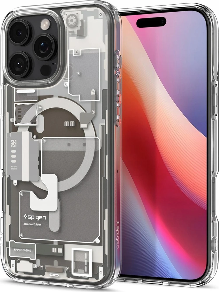 Dėklas „Spigen Ultra Hybrid MagSafe“, natūralaus titano spalvos – „Apple iPhone 16 Pro“