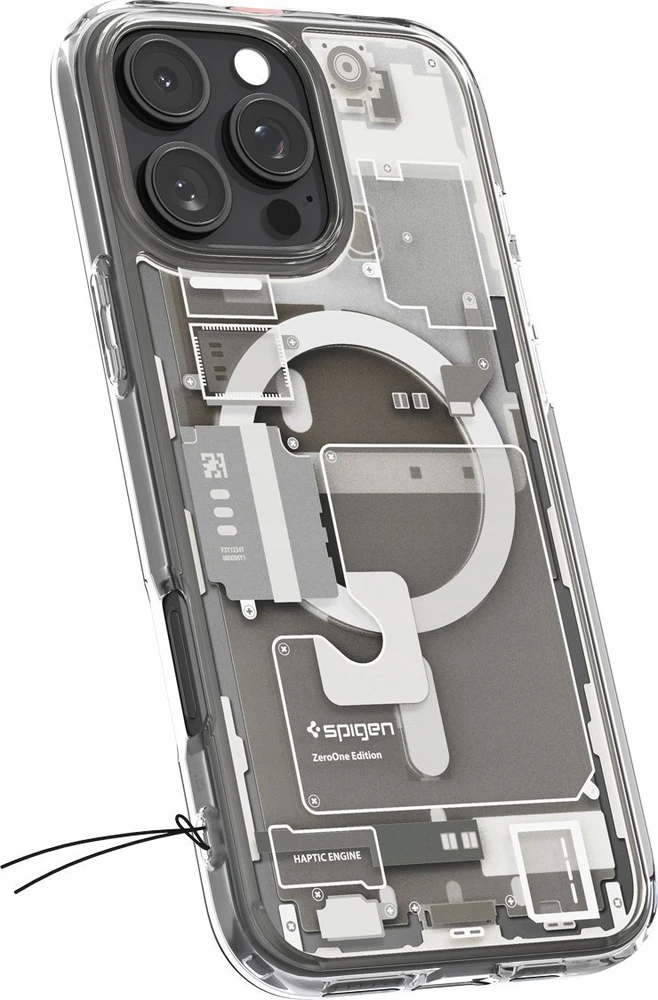 Dėklas „Spigen Ultra Hybrid MagSafe“, natūralaus titano spalvos – „Apple iPhone 16 Pro“