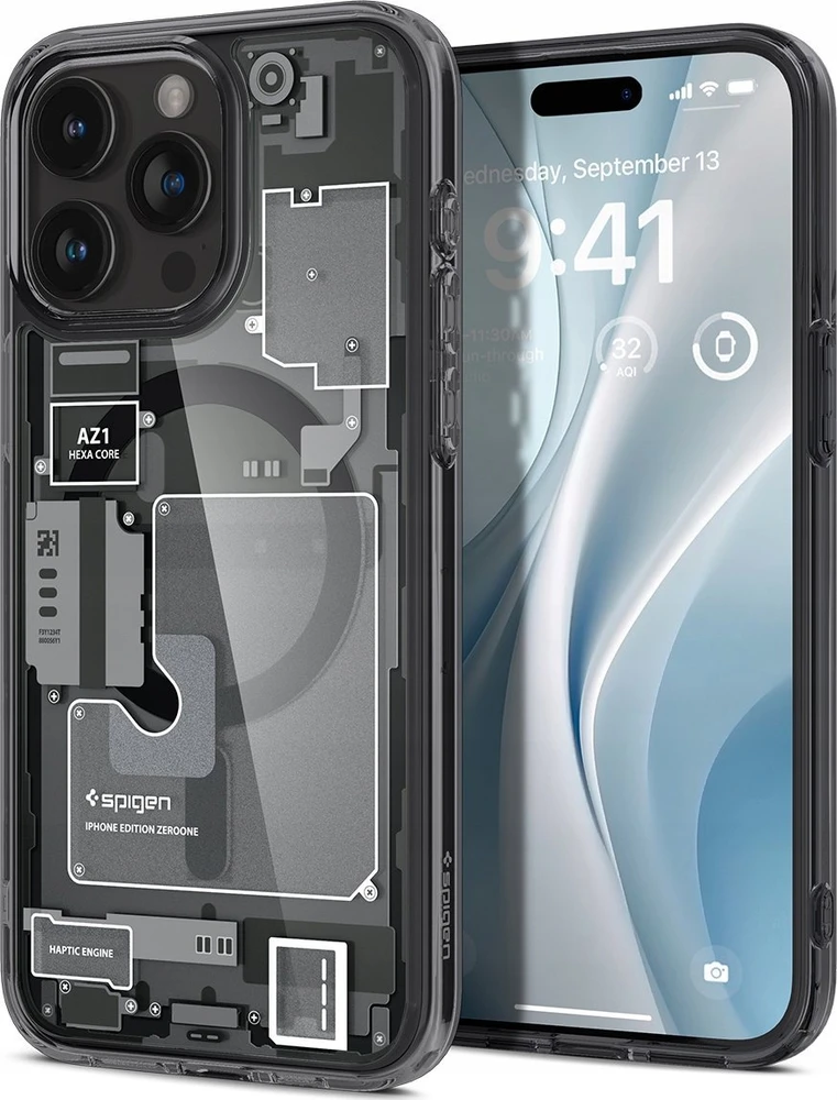 Dėklas „Spigen Ultra Hybrid MagSafe“, „Zero One“ – „Apple iPhone 16 Pro Max“