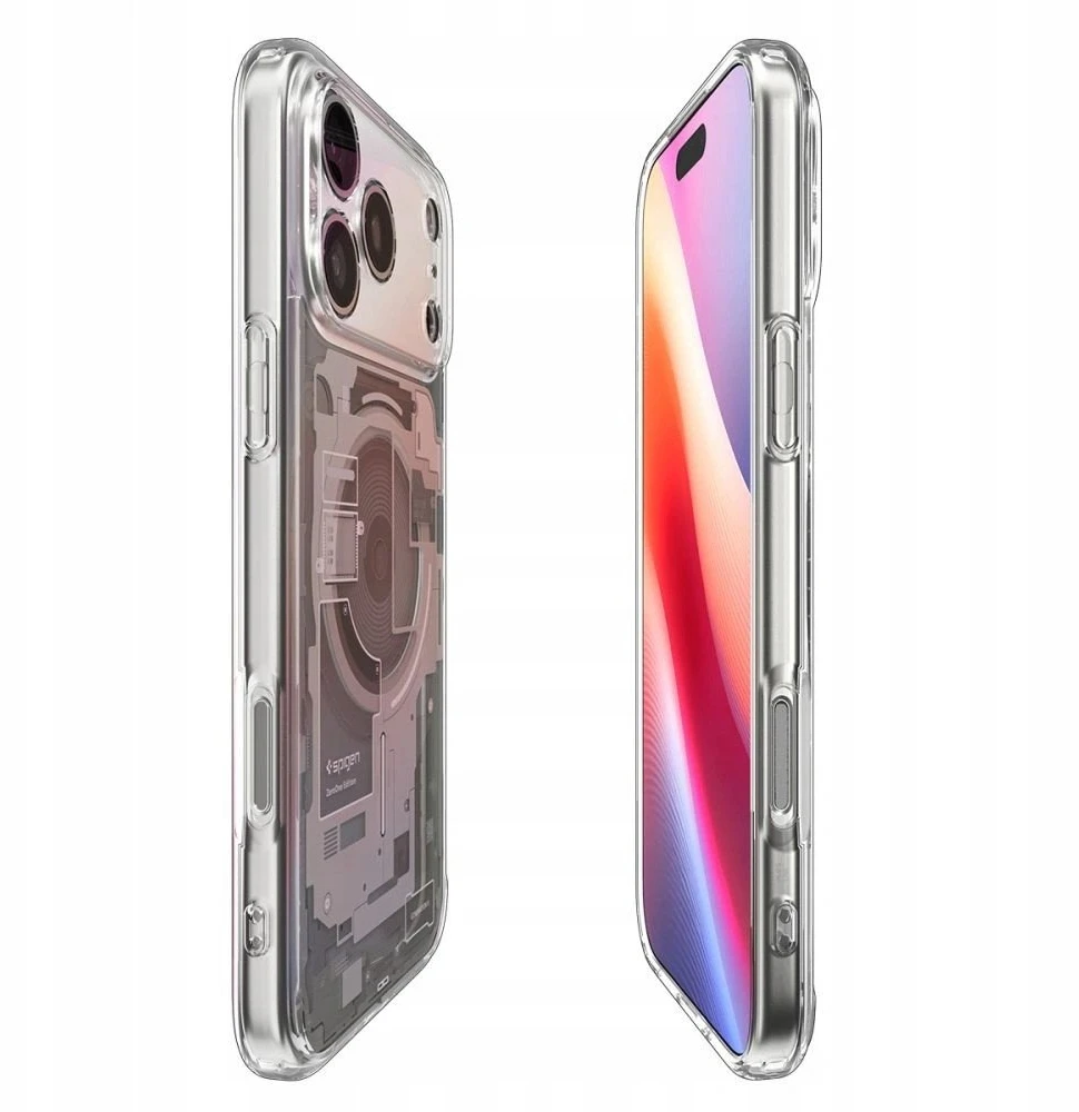 Dėklas „Spigen Ultra Hybrid MagSafe“, natūralaus titano spalvos – „iPhone 17 Pro Max“