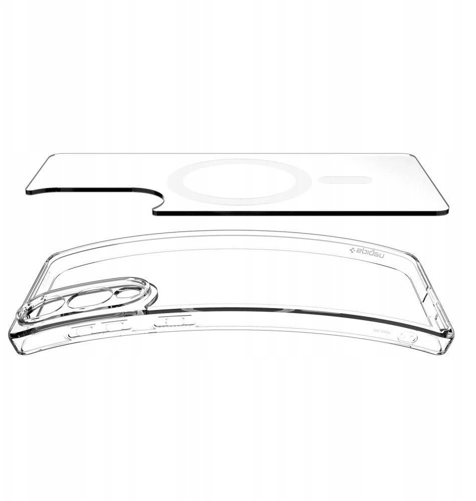 Spigen Ultra Hybrid Mag MagSafe dėklas skirtas Samsung Galaxy S26 Ultra – Clear and Baltas