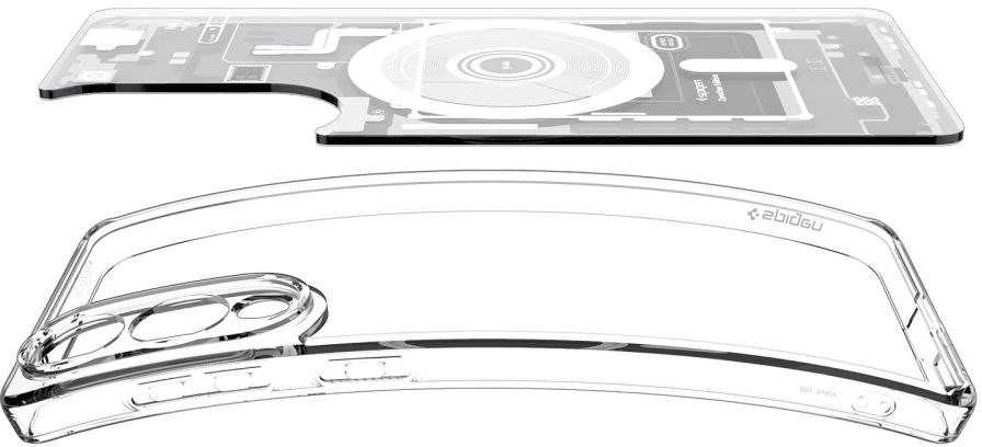 Spigen Ultra Hybrid Mag dėklas su MagSafe skirtas Samsung Galaxy S25 Edge su Print – baltos spalvos
