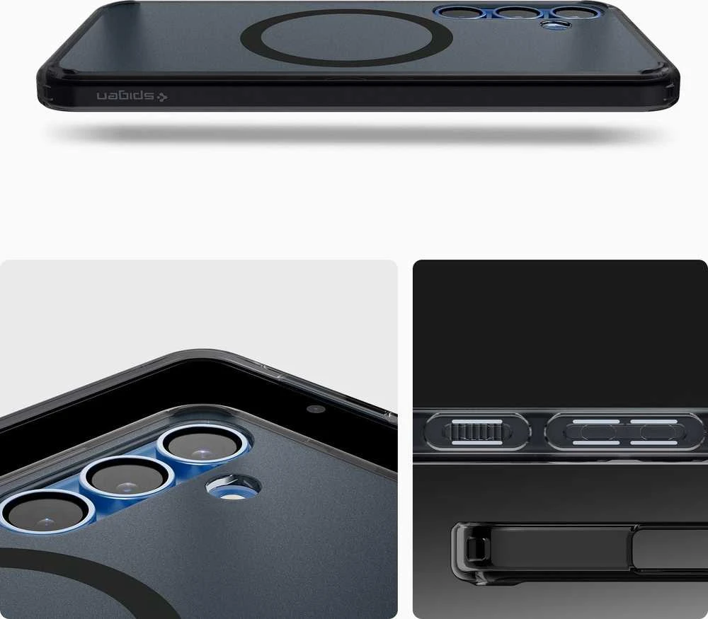 Dėklas Spigen Ultra Hybrid Mag Magsafe Galaxy S25 frost juodas