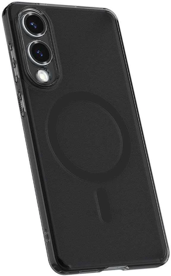 Spigen Ultra Hybrid Mag dėklas su MagSafe skirtas Samsung Galaxy S25 Edge – juodos spalvos Translucent