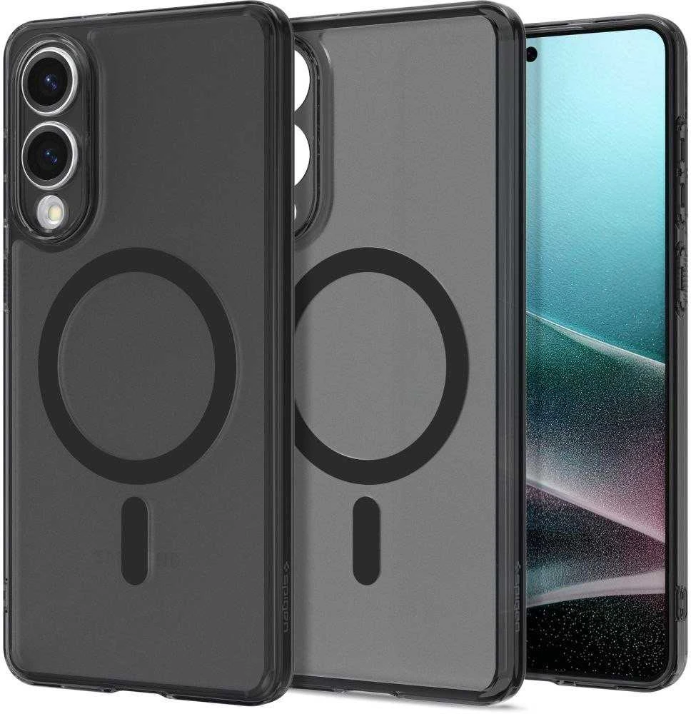 Spigen Ultra Hybrid Mag dėklas su MagSafe skirtas Samsung Galaxy S25 Edge – juodos spalvos Translucent