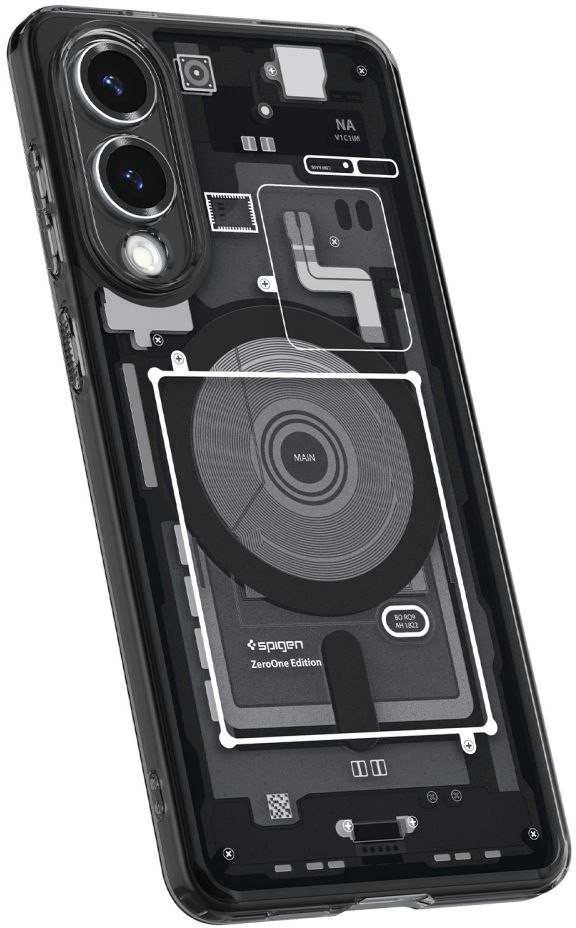 Spigen Ultra Hybrid Mag dėklas su MagSafe skirtas Samsung Galaxy S25 Edge su Print – juodos spalvos