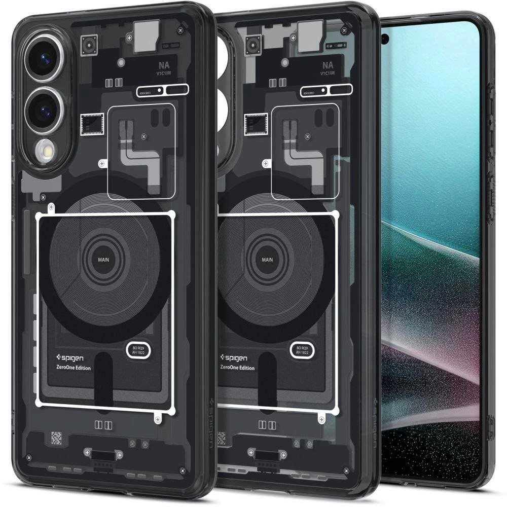 Spigen Ultra Hybrid Mag dėklas su MagSafe skirtas Samsung Galaxy S25 Edge su Print – juodos spalvos