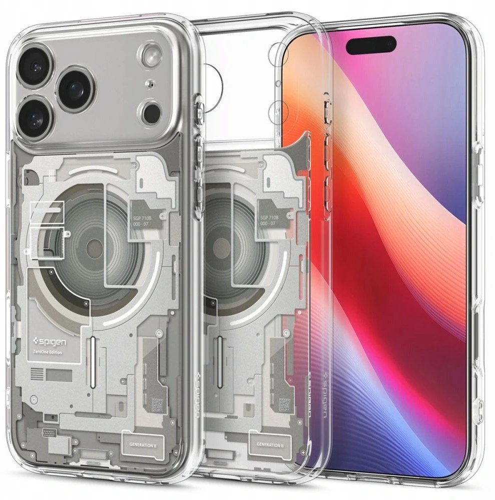 Dėklas „Spigen Ultra Hybrid MagSafe“, natūralaus titano spalvos – „iPhone 17 Pro Max“