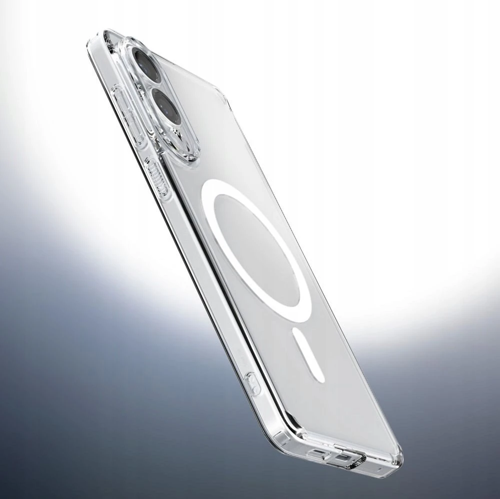 Spigen Ultra Hybrid Mag MagSafe dėklas skirtas Samsung Galaxy S26 Ultra – Clear and Baltas