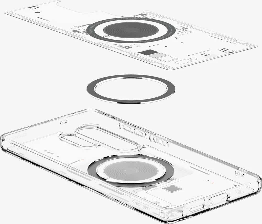 Spigen Ultra Hybrid Mag dėklas skirtas Samsung Galaxy S25 Ultra Neo One – skaidrus