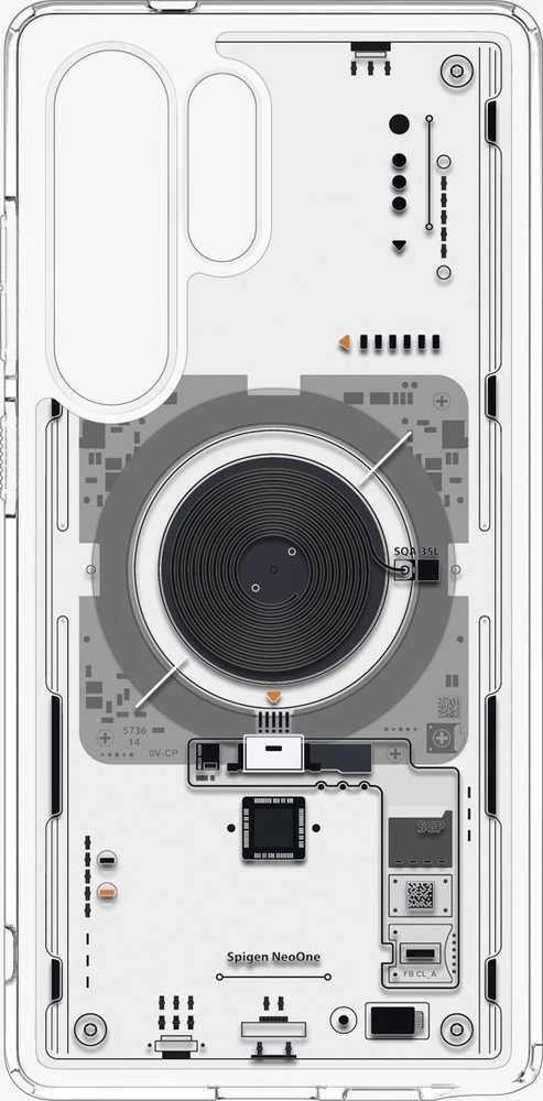 Spigen Ultra Hybrid Mag dėklas skirtas Samsung Galaxy S25 Ultra Neo One – skaidrus