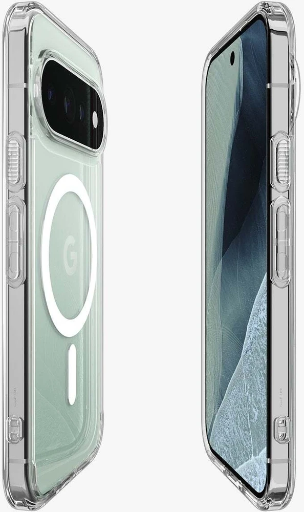 Dėklas SPIGEN ULTRA HYBRID MAG MAGSAFE GOOGLE PIXEL 11 PRO XL SKAIDRUS/Baltas