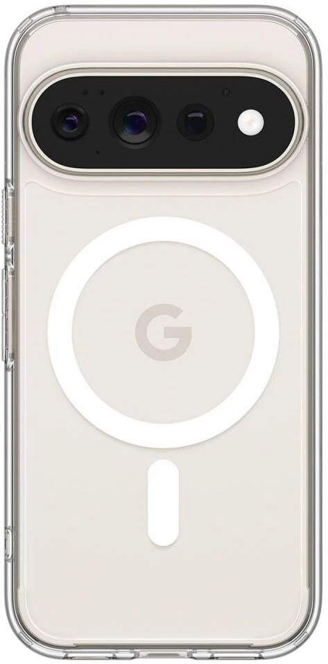 Dėklas SPIGEN ULTRA HYBRID MAG MAGSAFE GOOGLE PIXEL 11 PRO SKAIDRUS/Baltas
