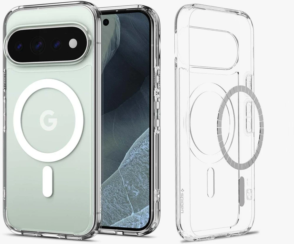 Dėklas SPIGEN ULTRA HYBRID MAG MAGSAFE GOOGLE PIXEL 11 PRO XL SKAIDRUS/Baltas