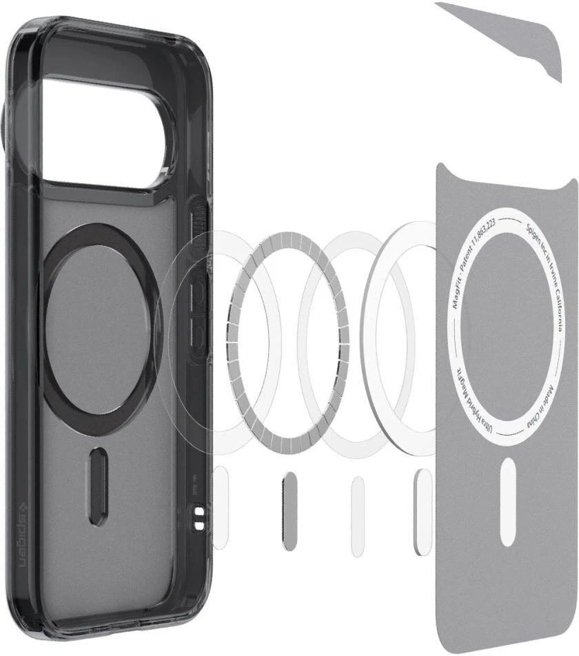 SPIGEN ULTRA HYBRID MAG MAGSAFE DĖKLAS GOOGLE PIXEL 11 PRO XL FROST Juodas