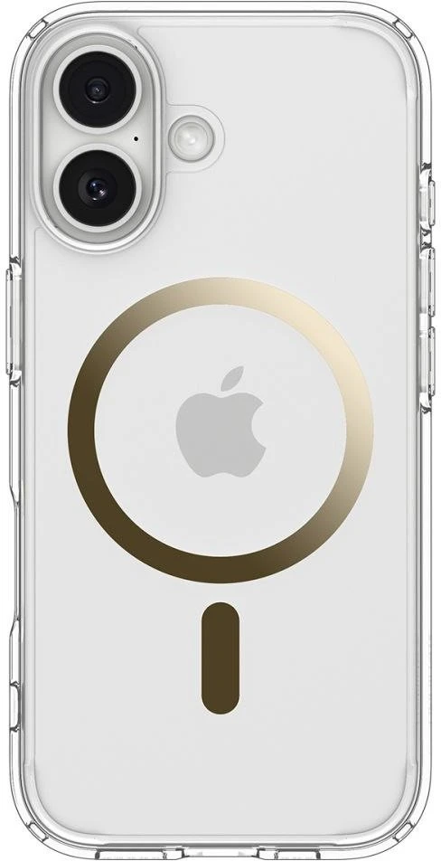 Spigen Ultra Hybrid MagSafe dėklas skirtas Apple iPhone 17 – skaidrus auksos spalvos