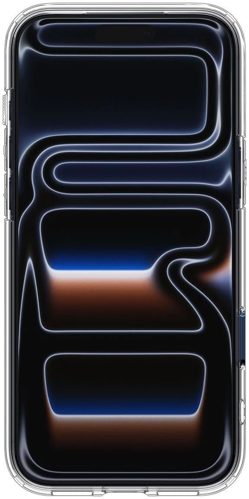 Dėklas „Spigen Ultra Hybrid MagSafe“, skaidrus, tamsiai mėlynas - iPhone 17 Pro
