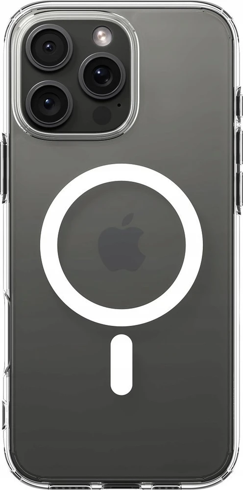 Dėklas Spigen Ultra Hybrid MagSafe, baltas + stiklas tR EZ Fit Pack - iPhone 16 Pro Max