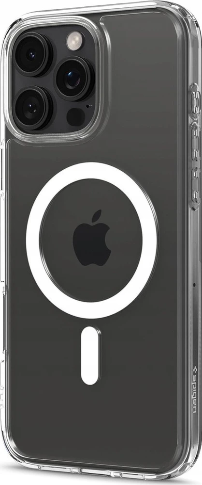 Dėklas Spigen Ultra Hybrid MagSafe, baltas + stiklas tR EZ Fit Pack - iPhone 16 Pro Max