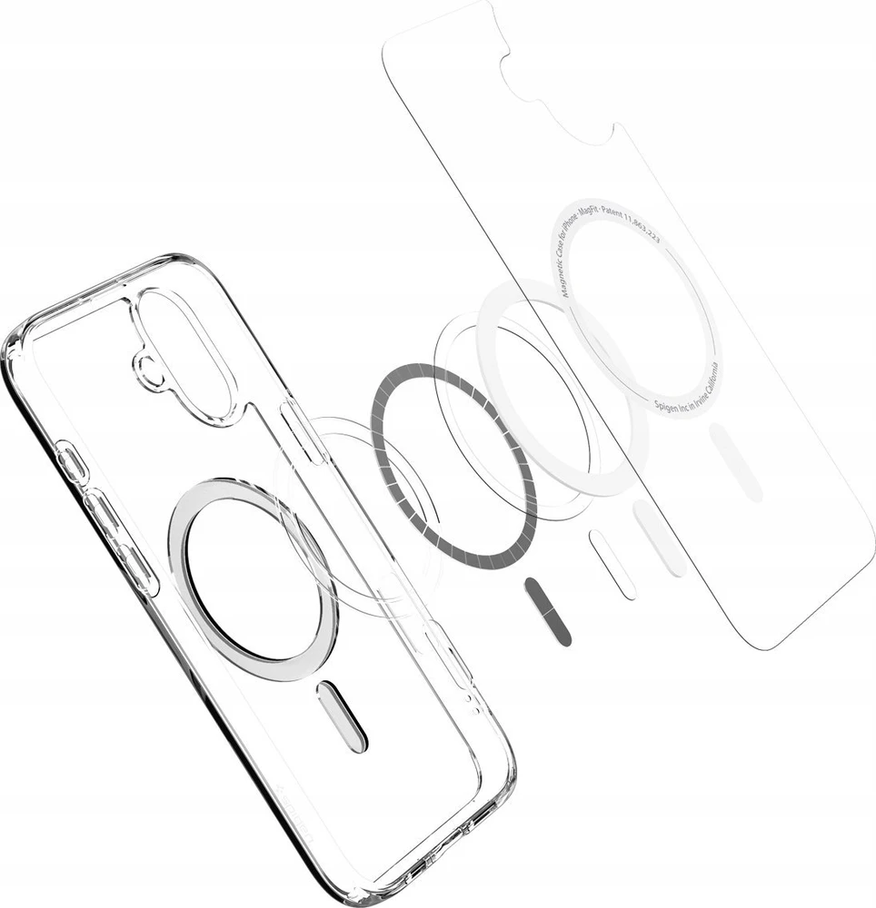 Spigen Ultra Hybrid MagSafe Apple iPhone 16 – dėklas telefonui baltos spalvos
