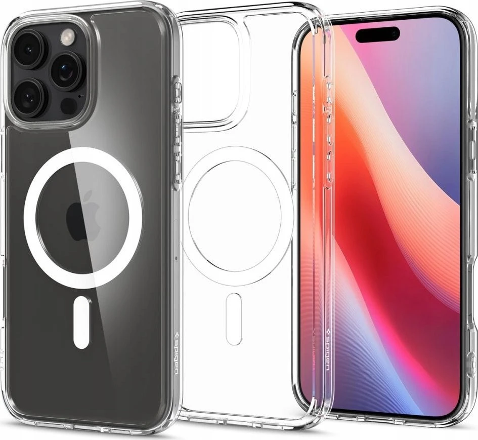 Spigen Ultra Hybrid Mag MagSafe Apple iPhone 16 Pro Max – dėklas telefonui baltos spalvos