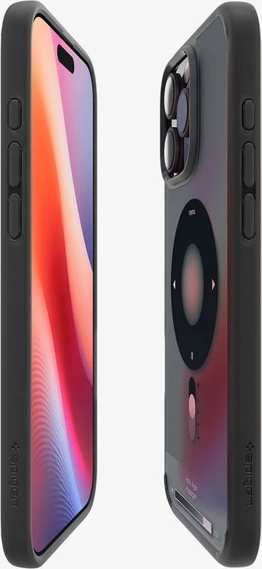 Dėklas Spigen Ultra Hybrid MagSafe, klasikinis juodas - iPhone 16 Pro