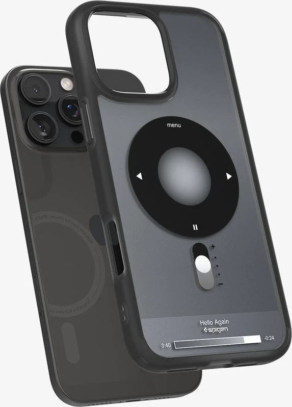 Dėklas Spigen Ultra Hybrid MagSafe, klasikinis juodas - iPhone 16 Pro