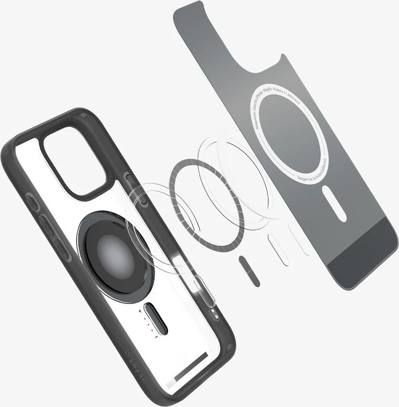 Dėklas Spigen Ultra Hybrid MagSafe, klasikinis juodas - iPhone 16 Pro
