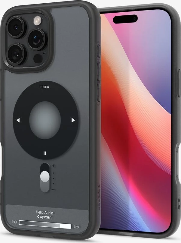 Dėklas Spigen Ultra Hybrid MagSafe, klasikinis juodas - iPhone 16 Pro