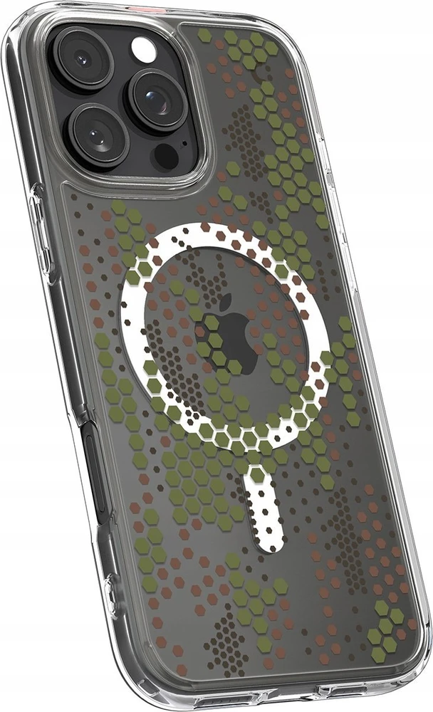 Dėklas Spigen Ultra Hybrid MagSafe, digital camo - iPhone 16 Pro